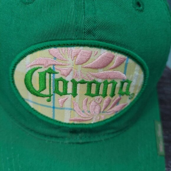 Corona Embroidered Patch  Adjustable Cap Green Miss Fina Hecho en Mexico - Picture 10 of 12